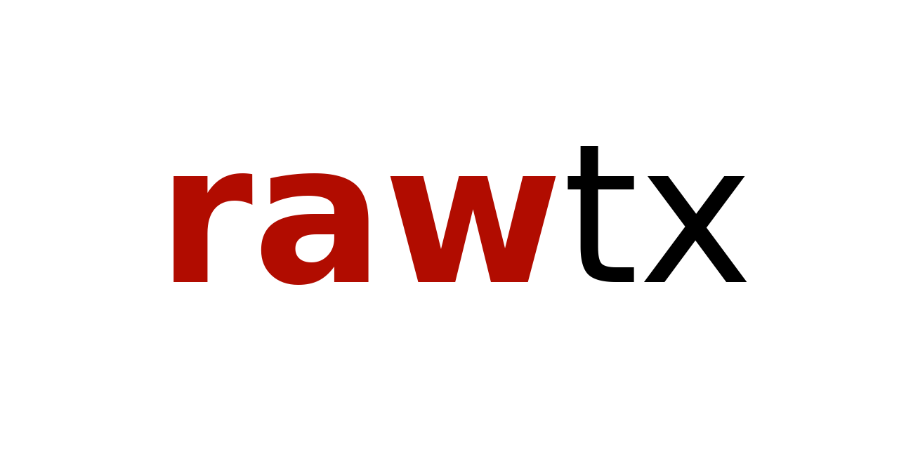 Image for rawtx library