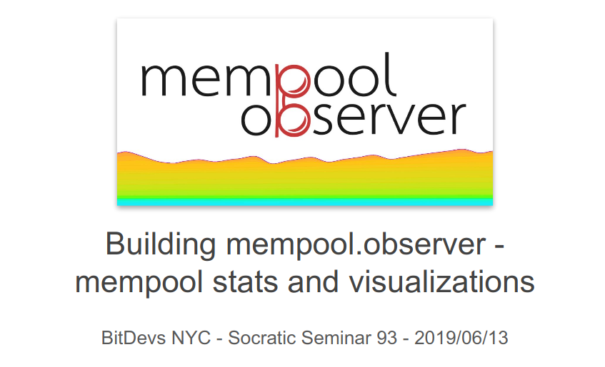 Image for Building mempool.observer - mempool stats and visualizations