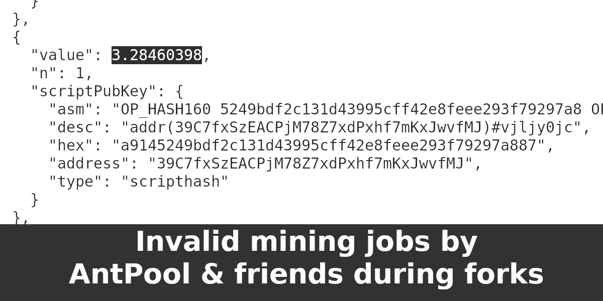 Image for Invalid mining jobs by AntPool & friends during forks