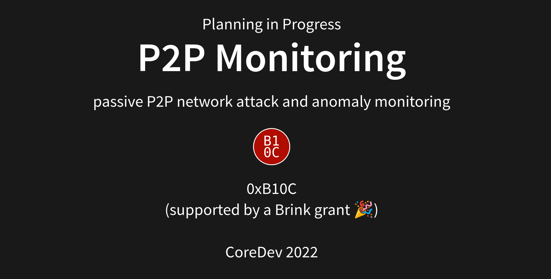 Image for P2P monitoring